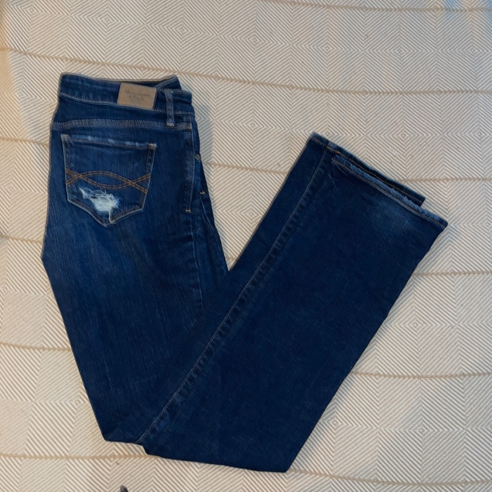 A & F Vintage “the boot” 1998 jeans low rise straight leg unisex 27/35 - or 4L